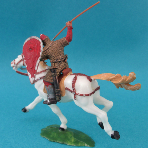8872 4 Cavalier normand frappant de sa lance et bouclier oblong sur cheval 1 (III B).
